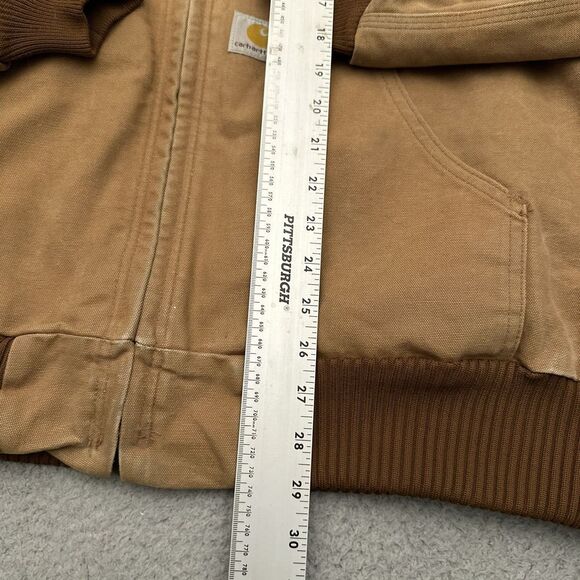 Vintage Carhartt Jacket Men's XL J140 BRN Quilt Lined Distressed Made in USA - Picture 10 of 15